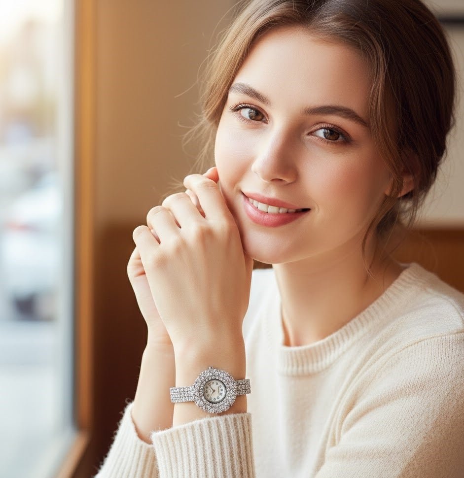 Royal Sunburst Crystal Watch