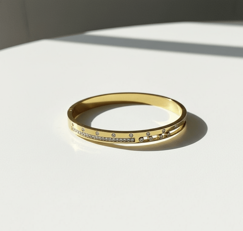 Sparkle Streak Elegant Bangle
