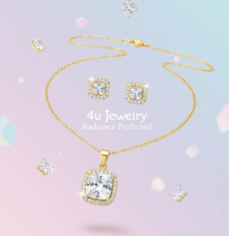 Square Cubic Zirconia Set