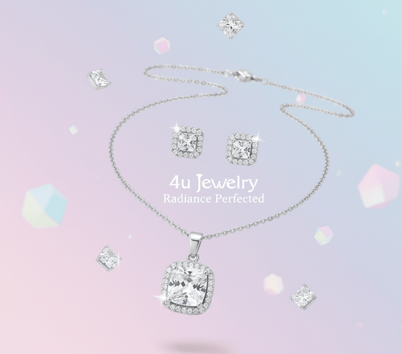 Square Cubic Zirconia Set