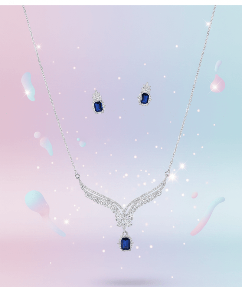 Square Drop Jewelry Set