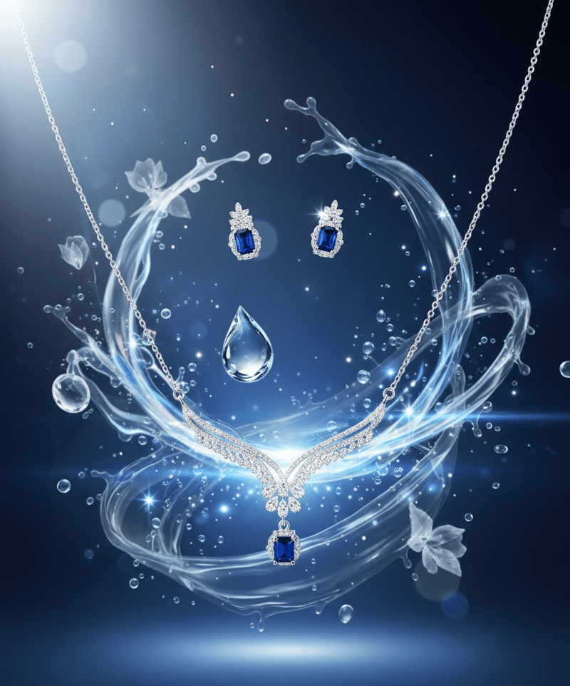 Square Drop Jewelry Set