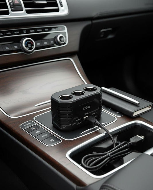 Type-C + USB Multi Socket Car Charger